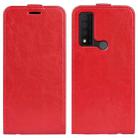 For TCL 30V 5G R64 Texture Single Vertical Flip Leather Phone Case(Red) - 1