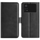 For Xiaomi Poco M4 Pro 4G Dual-side Magnetic Buckle Horizontal Flip Leather Phone Case(Black) - 1