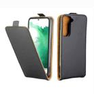 For Samsung Galaxy S22+ 5G Vertical Flip Leather Phone Case with Card Slot(Black) - 1