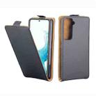 For Samsung Galaxy S22 5G Vertical Flip Leather Phone Case with Card Slot(Black) - 1