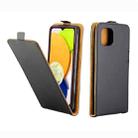 For Samsung Galaxy A03 Vertical Flip Leather Phone Case with Card Slot(Black) - 1