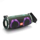 T&G TG642 RGB Light Waterproof  Portable Bluetooth Speaker Support FM / TF Card(Green) - 1