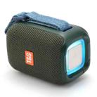 T&G TG339 RGB Light 5W Waterproof Portable Bluetooth Speaker(Green) - 1