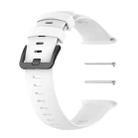 Solid Color Silicone Watch Band for POLAR Vantage V2(White) - 1