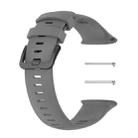 Solid Color Silicone Watch Band for POLAR Vantage V2(Gray) - 1