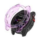 For Garmin Epix Gen2 Non-full Coverage Hollow TPU Watch Case(Transparent Purple) - 1