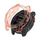 For Garmin Epix Gen2 Non-full Coverage Hollow TPU Watch Case(Transparent Pink) - 1