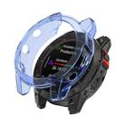 For Garmin Epix Gen2 Non-full Coverage Hollow TPU Watch Case(Transparent Blue) - 1