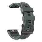 For Garmin Fenix 5x Puls 26mm Silicone Sport Pure Color Watch Band(Charcoal gray) - 1