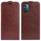 For Nokia G11 / G21 R64 Texture Single Vertical Flip Leather Phone Case(Brown) - 1