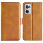 For OnePlus Nord CE 2 5G Dual-side Magnetic Buckle Leather Phone Case(Yellow) - 1