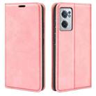 For OnePlus Nord CE 2 5G Retro-skin Magnetic Suction Leather Phone Case(Pink) - 1