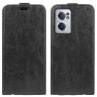 For OnePlus Nord CE 2 5G R64 Texture Single Vertical Flip Leather Phone Case(Black) - 1