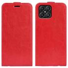 For Honor X8 R64 Texture Single Vertical Flip Leather Phone Case(Red) - 1