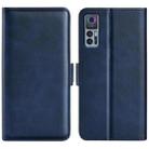 For TCL 30 5G/ 30+ Dual-side Magnetic Buckle Leather Phone Case(Dark Blue) - 1