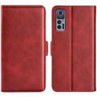 For TCL 30 5G/ 30+ Dual-side Magnetic Buckle Leather Phone Case(Red) - 1