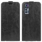 For TCL 30 5G / 30+ R64 Texture Single Vertical Flip Leather Phone Case(Black) - 1