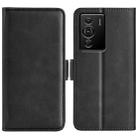 For ZTE Blade Z40 Pro Dual-side Magnetic Buckle Leather Phone Case(Black) - 1