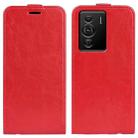 For ZTE Blade Z40 Pro R64 Texture Vertical Flip Leather Phone Case(Red) - 1