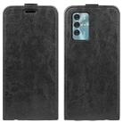 For ZTE Blade V40 R64 Texture Vertical Flip Leather Phone Case(Black) - 1