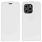 For Honor 60 SE 5G  R64 Texture Single Vertical Flip Leather Phone Case(White) - 1