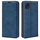 For OPPO A16E Retro-skin Magnetic Suction Leather Phone Case(Dark Blue) - 1