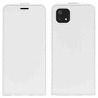 For OPPO A16E R64 Texture Vertical Flip Leather Phone Case(White) - 1