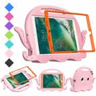 For iPad 10.2 2019 / 2020 Octopus Style EVA + PC Tablet Case with Strap(Pink) - 1
