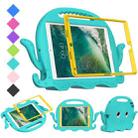 For iPad 10.2 2019 / 2020 Octopus Style EVA + PC Tablet Case with Strap(Glacial Green) - 1