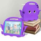 For iPad 10.2 2019 / 2020 Octopus Style EVA + PC Tablet Case with Strap(Purple) - 6