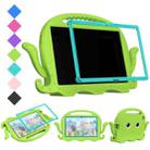 For Samsung Galaxy Tab A7 10.4 T500 / T505 Octopus Style EVA + PC Tablet Case with Strap(Grass Green) - 1