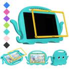 For Samsung Galaxy Tab A7 10.4 T500 / T505 Octopus Style EVA + PC Tablet Case with Strap(Glacial Green) - 1