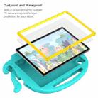 For Samsung Galaxy Tab A7 10.4 T500 / T505 Octopus Style EVA + PC Tablet Case with Strap(Glacial Green) - 8