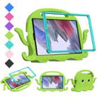 For Samsung Galaxy Tab A7 Lite 8.7 T220 / T225 Octopus EVA + PC Tablet Case with Strap(Grass Green) - 1