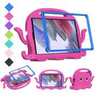 For Samsung Galaxy Tab A7 Lite 8.7 T220 / T225 Octopus EVA + PC Tablet Case with Strap(Rose Red) - 1