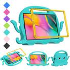 For Samsung Galaxy Tab A 8.0 T290 / T295 2019 Octopus EVA + PC Tablet Case with Strap(Glacial Green) - 1