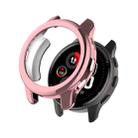 For Garmin Venu 2 Plus Shock-Proof Semi-Surrounded TPU Plating Watch Case(Pink) - 1