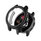 For Garmin Venu 2 Plus Shock-Proof Semi-Surrounded TPU Plating Watch Case(Black) - 1