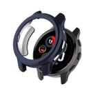 For Garmin Venu 2 Plus Shock-Proof Semi-Surrounded TPU Plating Watch Case(Blue) - 1