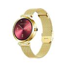 NY22 1.09 inch Steel Watchband Color Screen Smart Watch(Gold) - 1