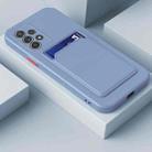 For Samsung Galaxy A23 4G / 5G Skin Feel Card TPU Contrast Color Button Phone Case(Gray) - 1