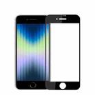 PINWUYO 9H 2.5D Full Screen Tempered Glass Film For iPhone SE 2022(Black) - 1