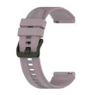 For Huawei GT3 46mm 22mm Vertical Silicone Watch band(Purple) - 1