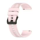 For Huawei GT3 46mm 22mm Vertical Silicone Watch band(Pink) - 1