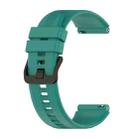 For Huawei GT3 46mm 22mm Vertical Silicone Watch band(Green) - 1