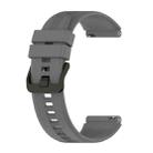 For  Huawei GT Runner 22mm Vertical Silicone Watch band(Grey) - 1