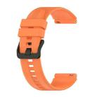 For Huawei Watch GT 42mm/46mm 22mm Vertical Silicone Watch band(Orange) - 1