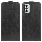For Samsung Galaxy M23 5G R64 Texture Single Vertical Flip Leather Phone Case(Black) - 1