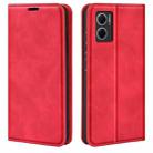 For Xiaomi Redmi Note 11E / Redmi 10 5G Retro-skin  Magnetic Suction Leather Phone Case(Red) - 1