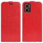 For Xiaomi Redmi Note 11E / Redmi 10 5G R64 Texture Single Vertical Flip Leather Phone Case(Red) - 1